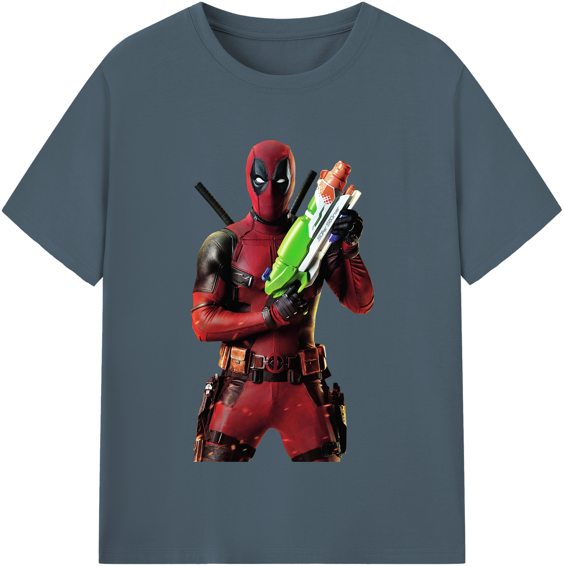 （画像用） Deadpool デッドプール 綿100％半袖Tシャツ（フロントプリント）